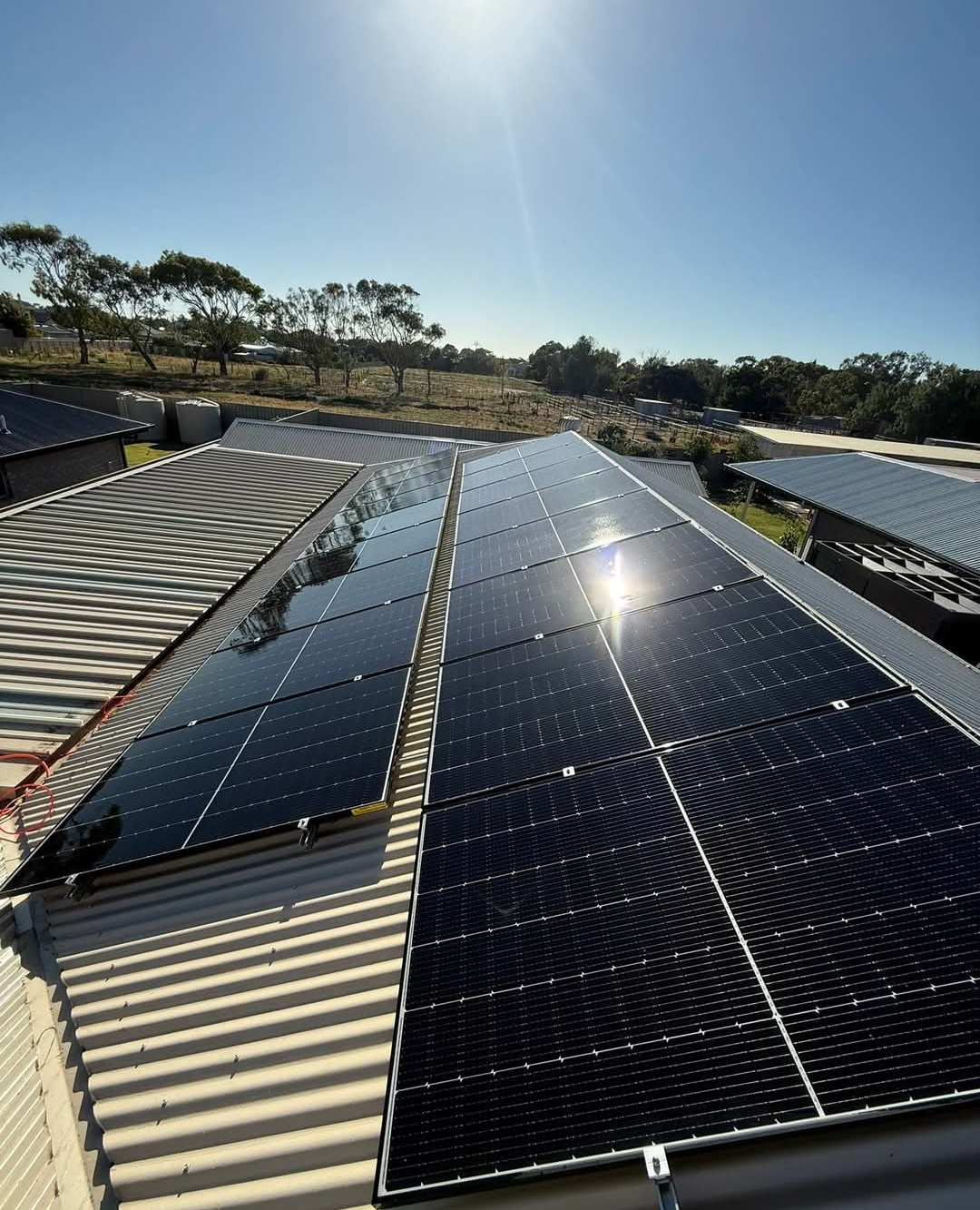 Clean solar panels after cleaning